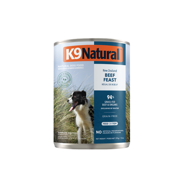 K9 Natural Canned Beef 370gm /12 Cans