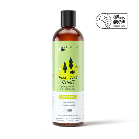 Flea|Tick Relief Natural Shampoo - Lemongrass