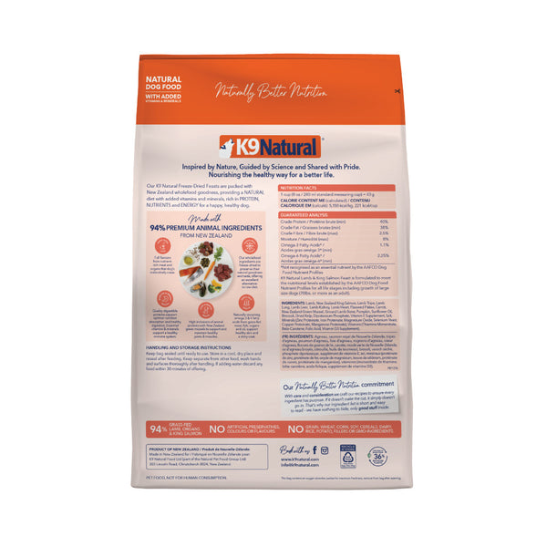 K9 Natural Freeze Dried Lamb & Salmon