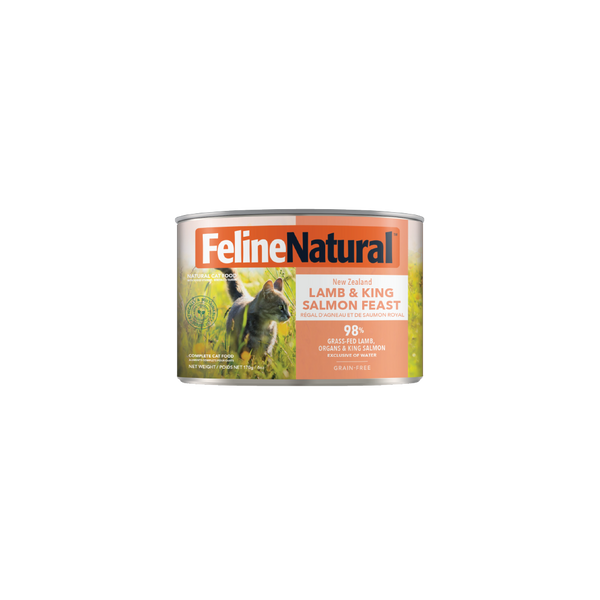 Feline Natural Canned Lamb & Salmon 170gm /12 Cans