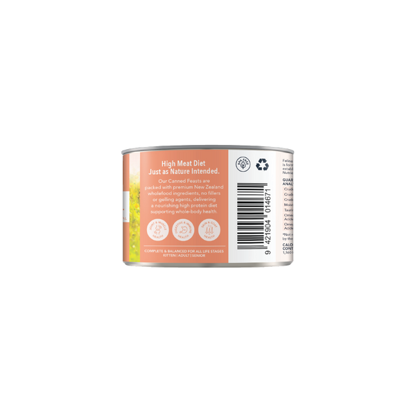 Feline Natural Canned Lamb & Salmon 170gm /12 Cans