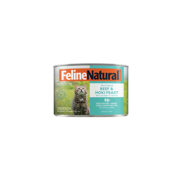 Feline Natural Canned Beef & Hoki 170gm /12 Cans