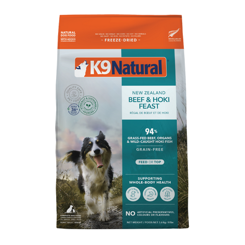 K9 Natural Freeze Dried Beef & Hoki