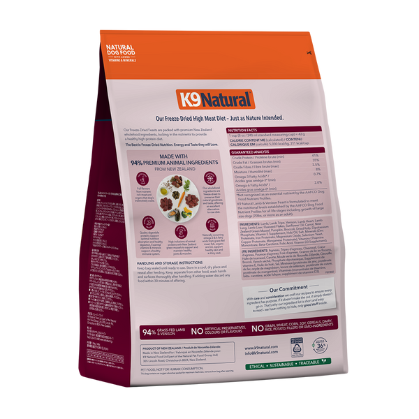K9 Natural Freeze Dried Lamb & Venison