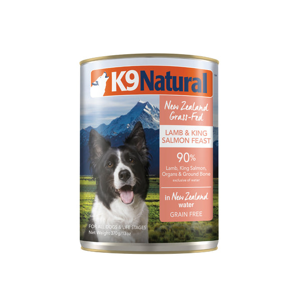 K9 Natural Canned Lamb & Salmon 370gm /12 Cans
