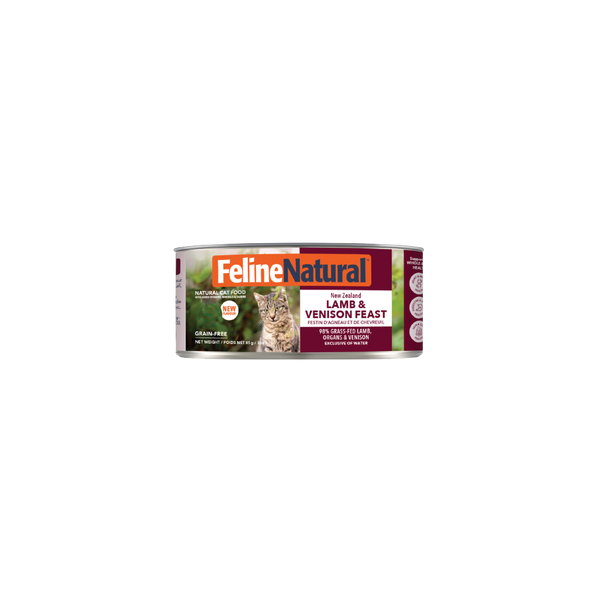 Feline Natural Canned Lamb & Venison 85gm /24 Cans