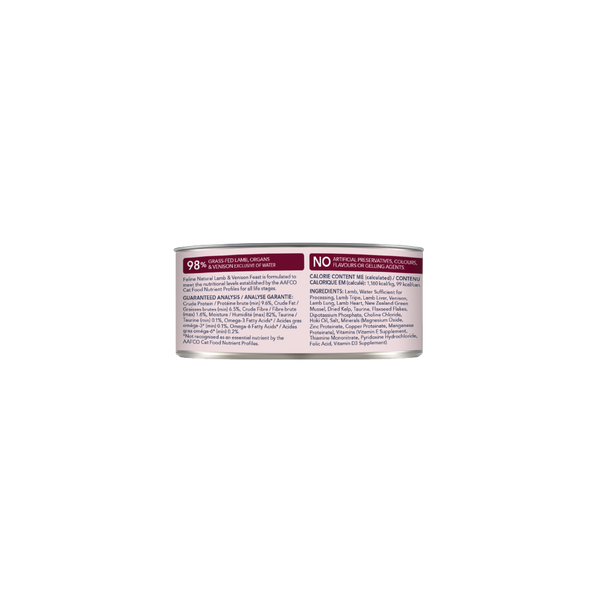Feline Natural Canned Lamb & Venison 85gm /24 Cans
