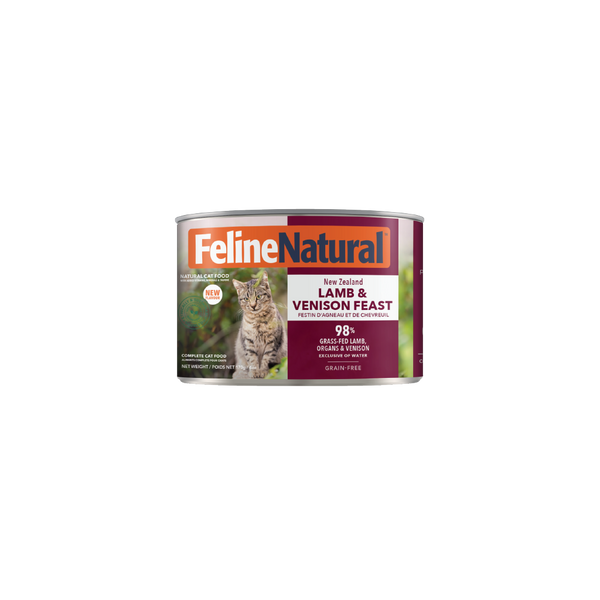 Feline Natural Canned Lamb & Venison 170gm /12 Cans