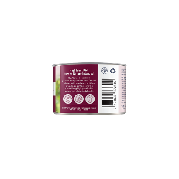 Feline Natural Canned Lamb & Venison 170gm /12 Cans