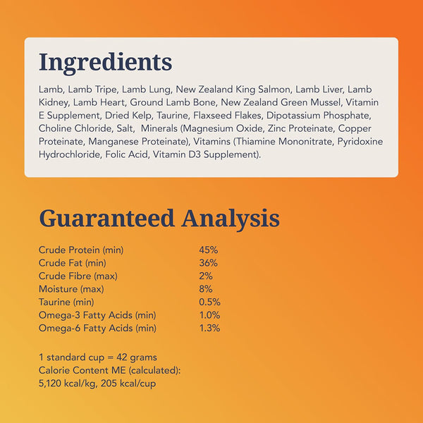 Feline Natural Freeze Dried Lamb & Salmon