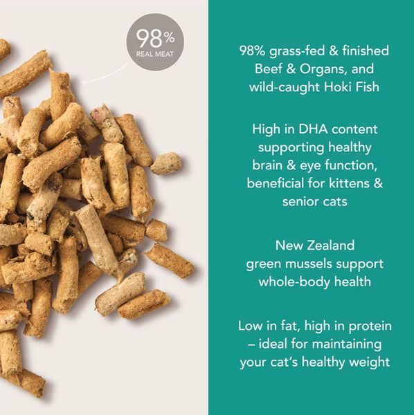 Feline Natural Freeze Dried Beef & Hoki