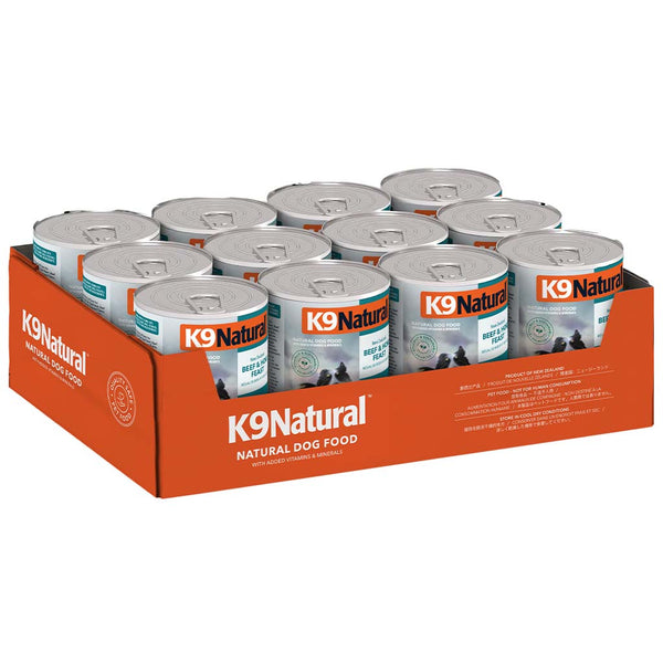 K9 Natural Canned Beef & Hoki 370gm /12 Cans
