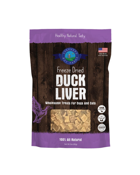 SBF Freeze Dried Duck Liver Treats 3oz