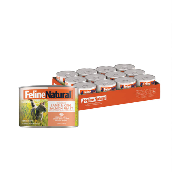 Feline Natural Canned Lamb & Salmon 170gm /12 Cans