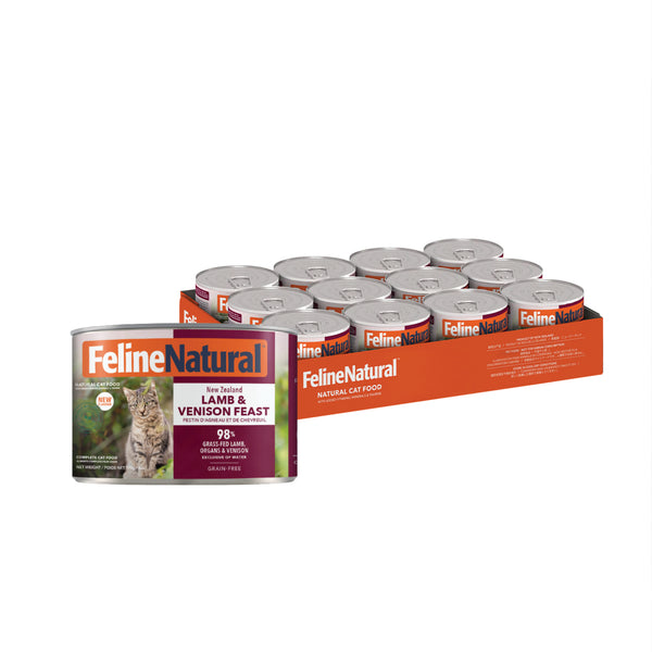 Feline Natural Canned Lamb & Venison 170gm /12 Cans