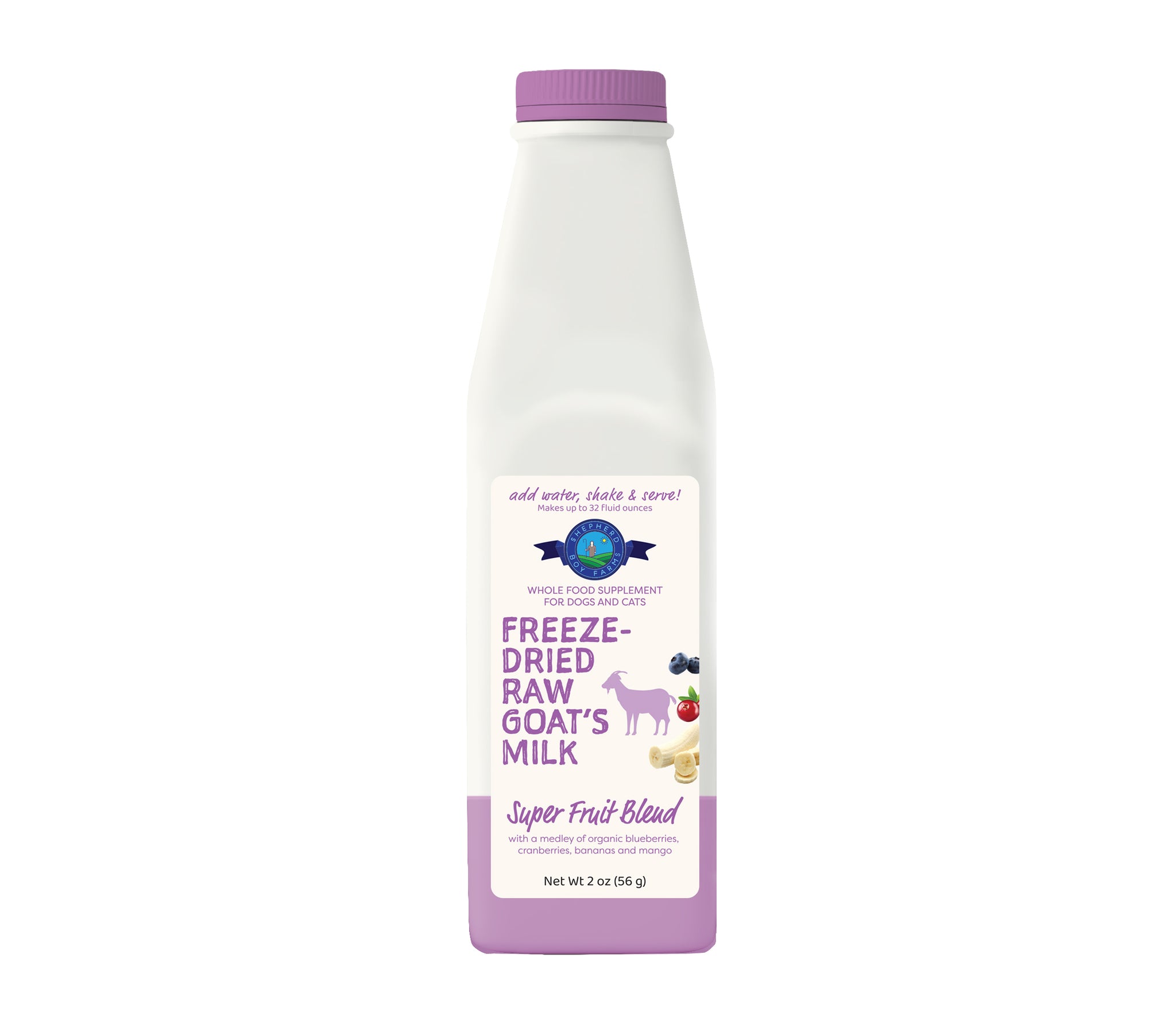 SBF Freeze Dried Raw Goat Milk Super Fruit
