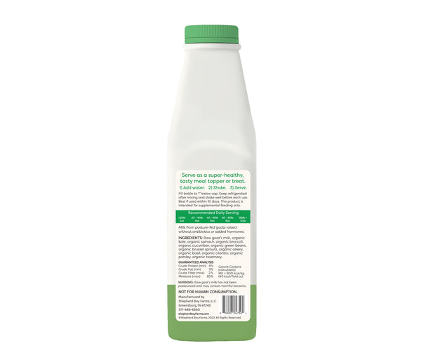 SBF Freeze Dried Raw Goat Milk Super Green