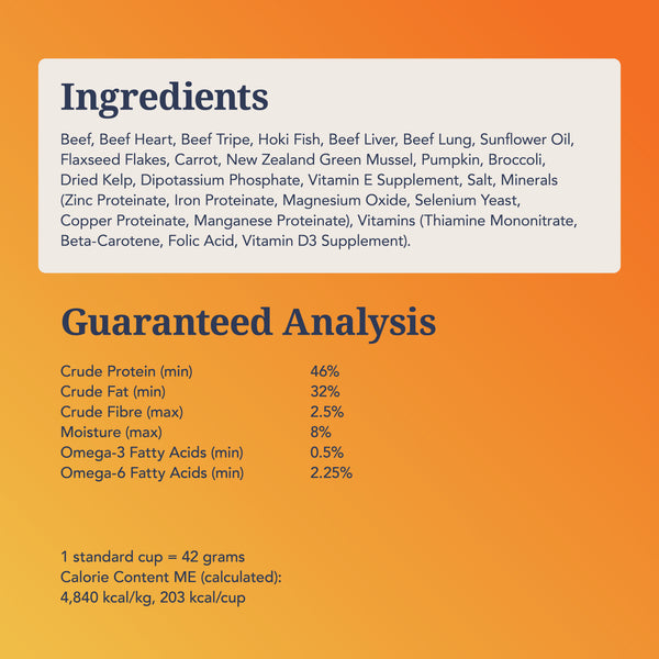K9 Natural Freeze Dried Beef & Hoki