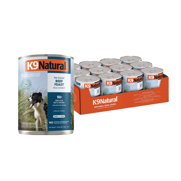 K9 Natural Canned Beef 370gm /12 Cans
