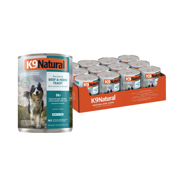 K9 Natural Canned Beef & Hoki 370gm /12 Cans