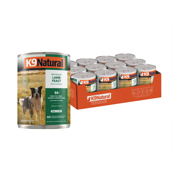 K9 Natural Canned Lamb 370gm /12 Cans