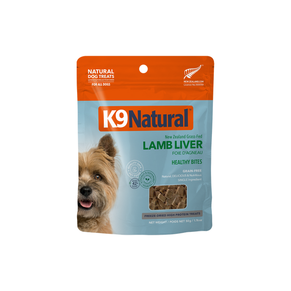 K9 Natural Freeze Dried Lamb Liver 50g