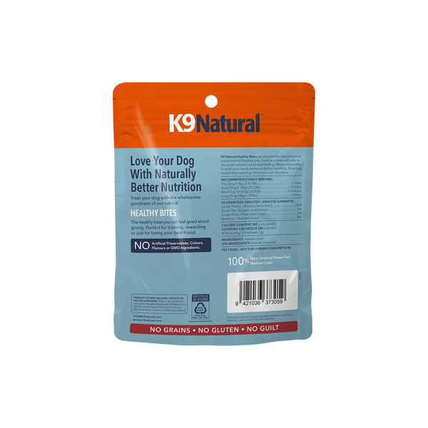 K9 Natural Freeze Dried Venison Liver 50g
