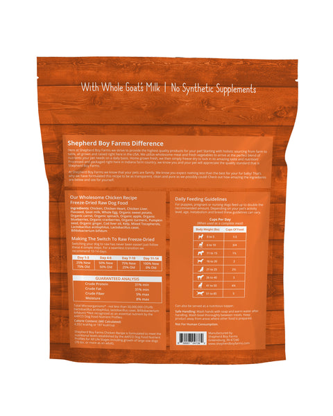 SBF Freeze Dried Chicken Recipe 14oz