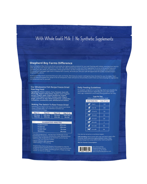 SBF Freeze Dried Fish Medley Receipe 14oz