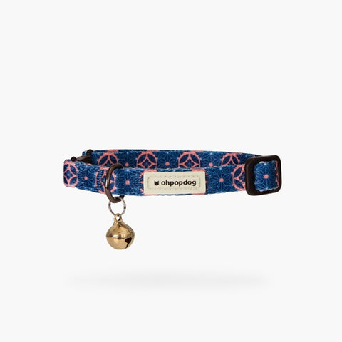 Baba Navy B Nylon Cat Collar