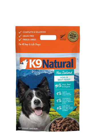 K9 Natural Freeze Dried Beef & Hoki