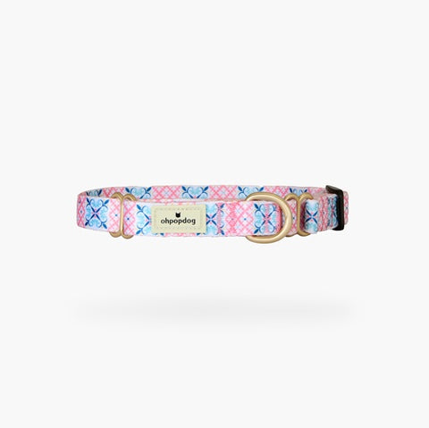 Bibik Pink Martingale Nylon Collar