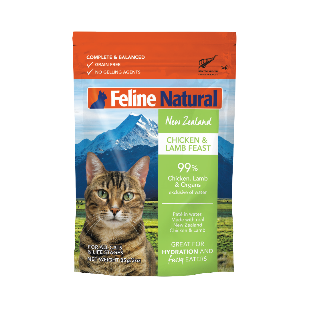 Feline Natural Pouched Chicken & Lamb /12 Pouches