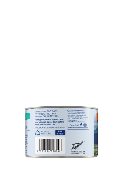 Feline Natural Canned Beef & Hoki 170gm /12 Cans