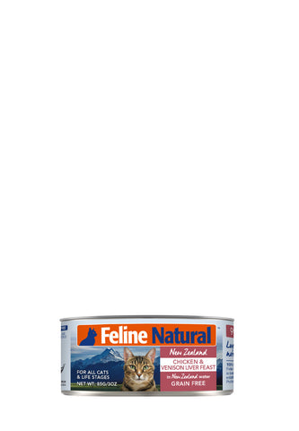 Feline Natural Canned Chicken & Venison 85gm /24 Cans