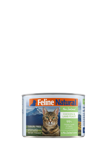 Feline Natural Canned Chicken & Lamb 170gm / 12 Cans