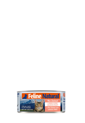 Feline Natural Canned Lamb & Salmon 85gm /24 Cans