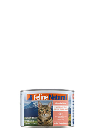 Feline Natural Canned Lamb & Salmon 170gm /12 Cans