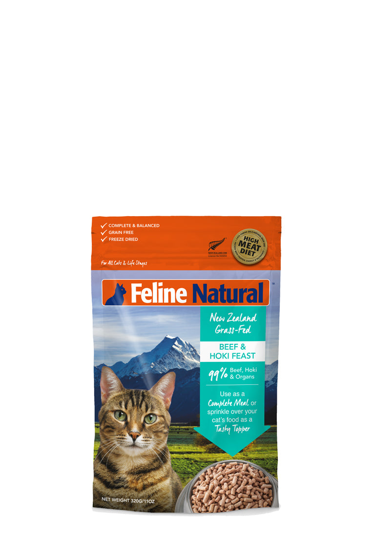 Feline Natural Freeze Dried Beef & Hoki