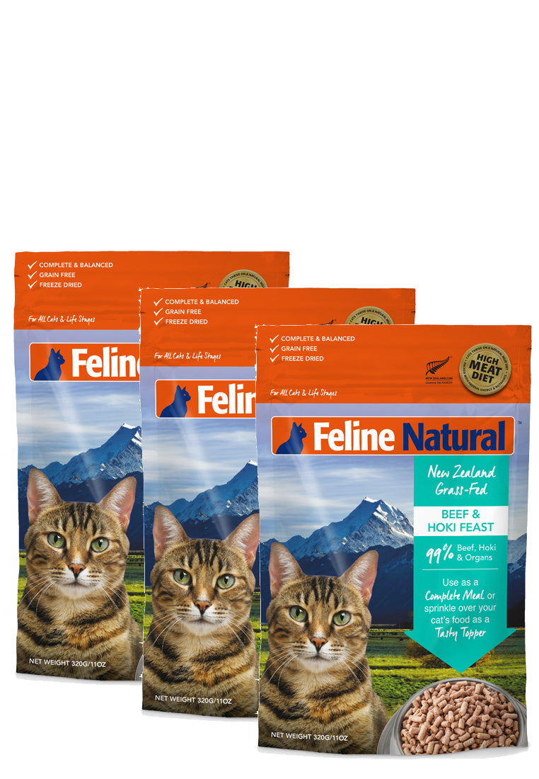 Feline Natural Freeze Dried Beef & Hoki / Buy 2 get 1 Free
