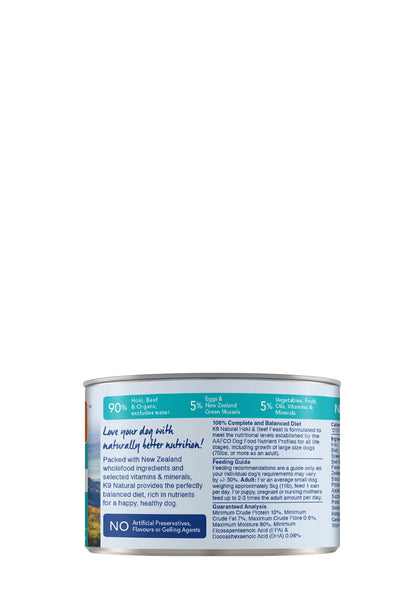 K9 Natural Canned Beef & Hoki 170gm /24 Cans