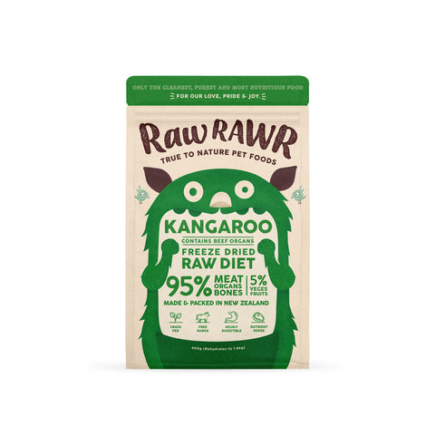 Raw Rawr Freeze Dried Raw Diet Kangaroo