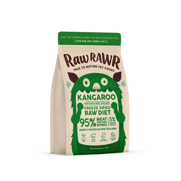 Raw Rawr Freeze Dried Raw Diet Kangaroo