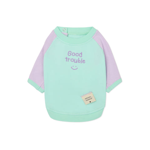 Good Trouble Blue Raglan